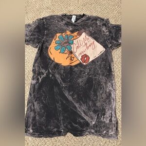 Western graphic tee acid wash